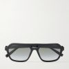 Aviator-Style Acetate Sunglasses