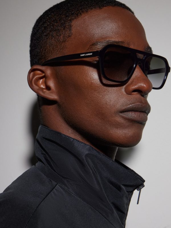 Aviator-Style Acetate Sunglasses - OU