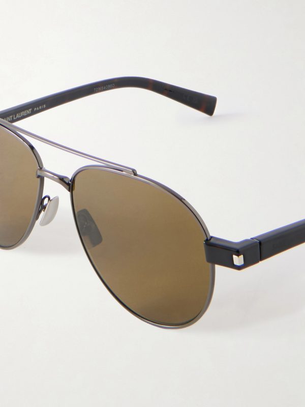 Aviator-Style Black-Tone Sunglasses - CU Aviator-Style Black-Tone Sunglasses - CU