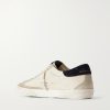 Super-Star Distressed Suede -Trimmed Leather Sneakers - BK Super-Star Distressed Suede -Trimmed Leather Sneakers - BK