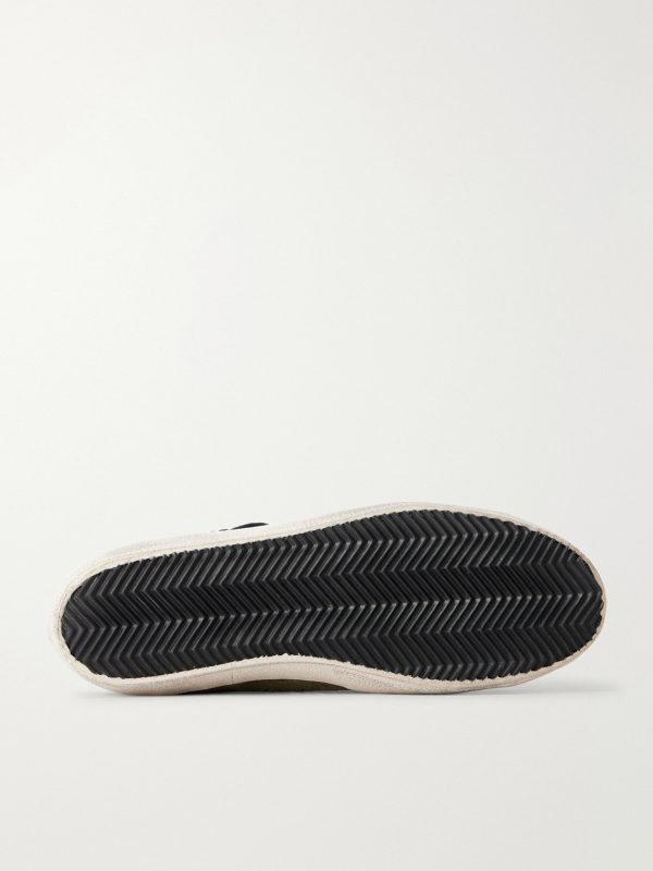 Super-Star Distressed Leather-Trimmed Suede Sneakers - E1 Super-Star Distressed Leather-Trimmed Suede Sneakers - E1