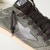 Ball Star Distressed Leather Sneakers - CU