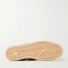 Ball Star Distressed Leather Sneakers - E1