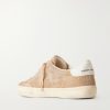 Super-Star Distressed Leather-Trimmed Suede Sneakers - BK Super-Star Distressed Leather-Trimmed Suede Sneakers - BK