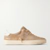 Super-Star Distressed Leather-Trimmed Suede Sneakers Super-Star Distressed Leather-Trimmed Suede Sneakers