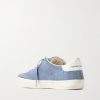 Soul Star Leather-Trimmed Suede Sneakers - BK