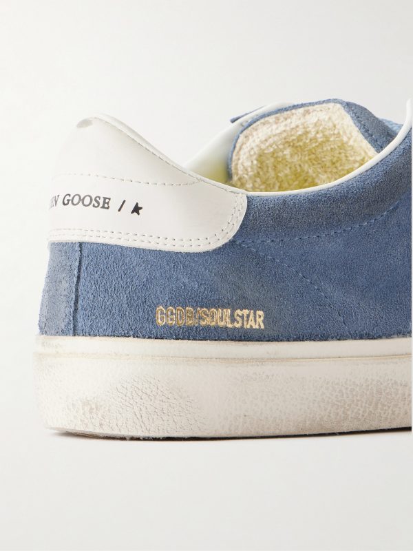 Soul Star Leather-Trimmed Suede Sneakers - CU