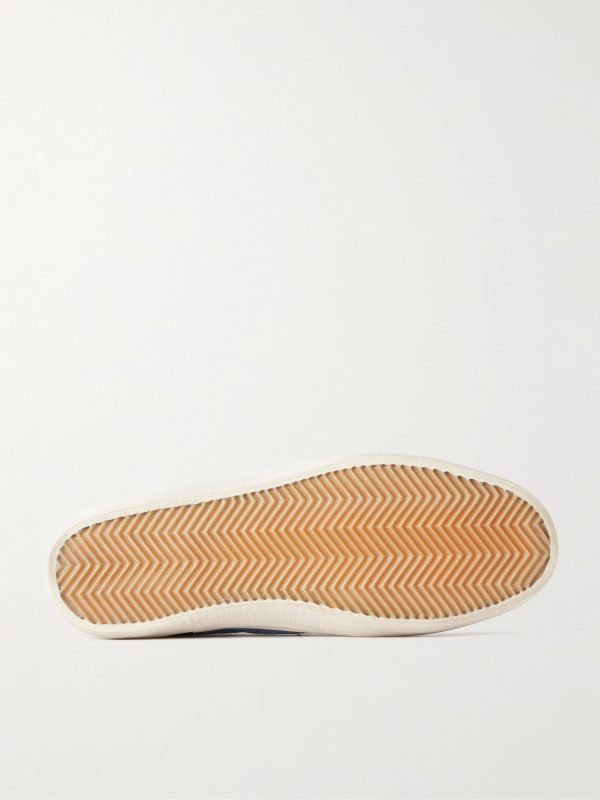 Soul Star Leather-Trimmed Suede Sneakers - E1