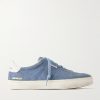 Soul Star Leather-Trimmed Suede Sneakers