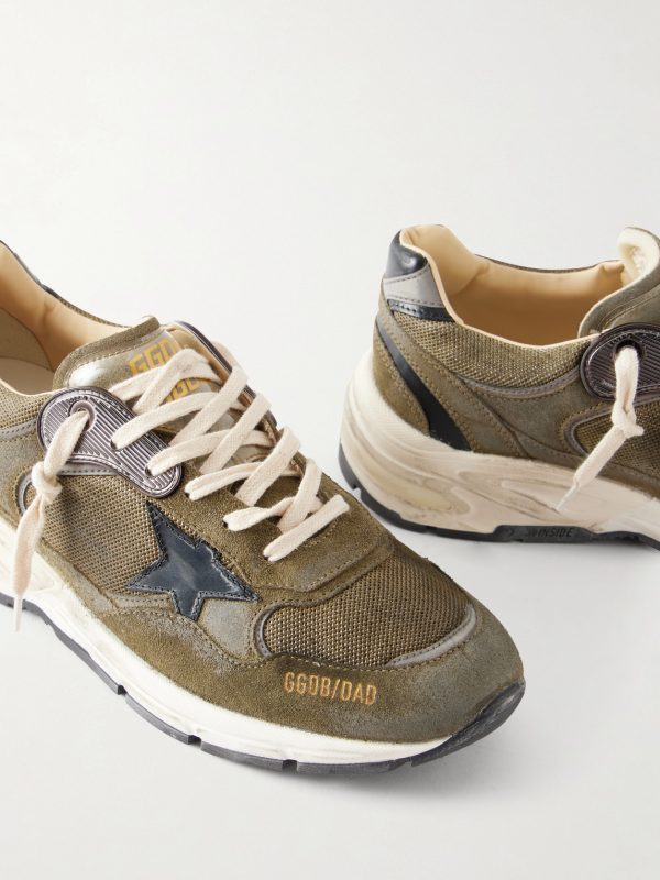 Running Dad Suede-Trimmed Mesh Sneakers - CU Running Dad Suede-Trimmed Mesh Sneakers - CU