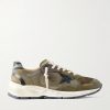 Running Dad Suede-Trimmed Mesh Sneakers Running Dad Suede-Trimmed Mesh Sneakers