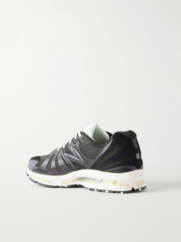+JJJJOUND 1890 Logo-Appliquéd Mesh Sneakers - BK +JJJJOUND 1890 Logo-Appliquéd Mesh Sneakers - BK