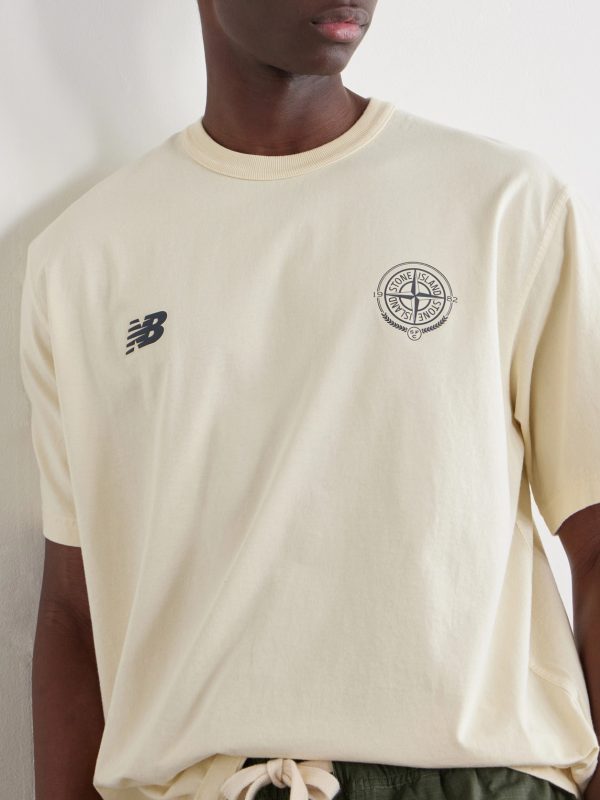 + New Balance Logo-Print Cotton-Jersey T-Shirt - CU