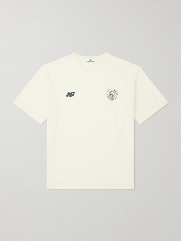 + New Balance Logo-Print Cotton-Jersey T-Shirt