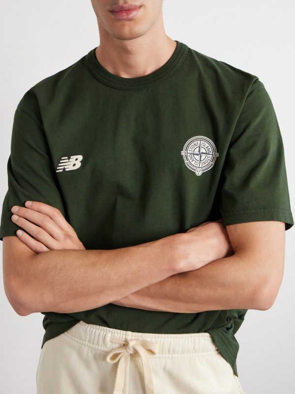 + New Balance Logo-Print Cotton-Jersey T-Shirt - CU