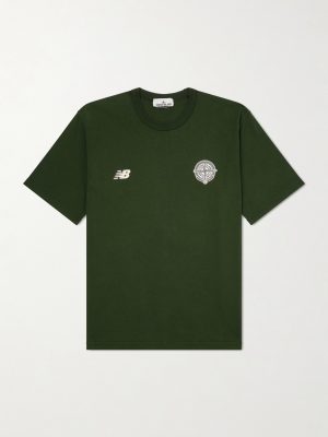+ New Balance Logo-Print Cotton-Jersey T-Shirt