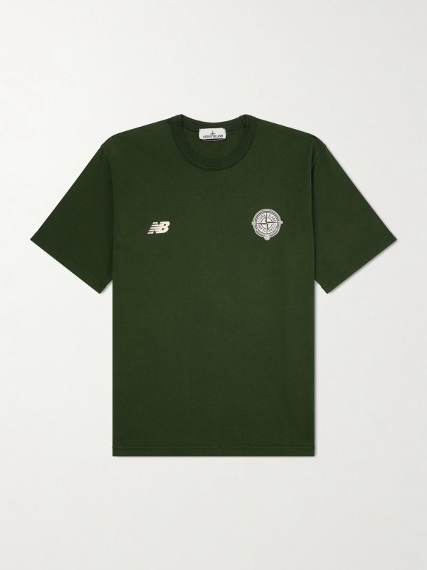 + New Balance Logo-Print Cotton-Jersey T-Shirt