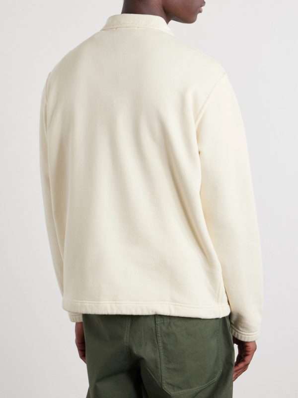 + New Balance Logo-Print Cotton-Jersey Polo Sweater - BK + New Balance Logo-Print Cotton-Jersey Polo Sweater - BK