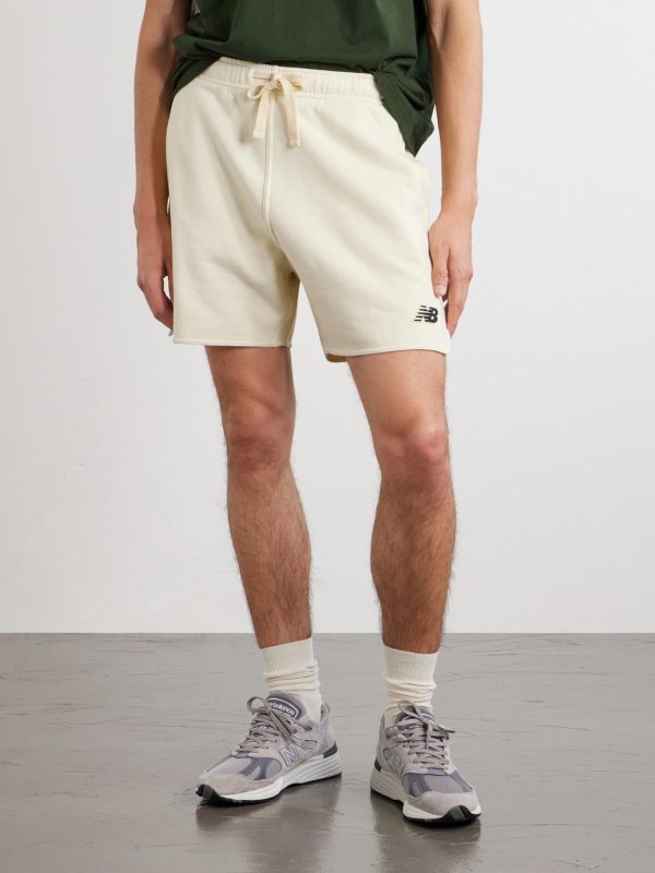 + New Balance Cotton-Jersey Drawstring Shorts - FR + New Balance Cotton-Jersey Drawstring Shorts - FR