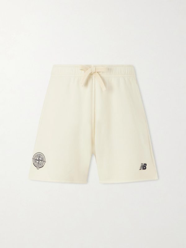 + New Balance Cotton-Jersey Drawstring Shorts + New Balance Cotton-Jersey Drawstring Shorts