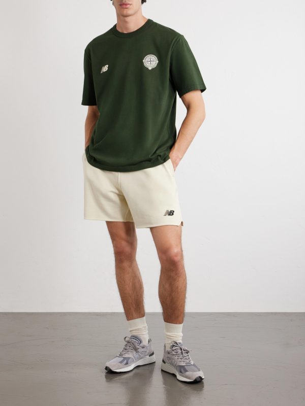 + New Balance Cotton-Jersey Drawstring Shorts - OU + New Balance Cotton-Jersey Drawstring Shorts - OU