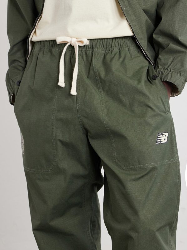 + New Balance Straight-Leg Logo-Print Cotton-Ripstop Trousers - CU