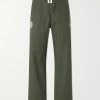 + New Balance Straight-Leg Logo-Print Cotton-Ripstop Trousers