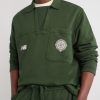 + New Balance Logo-Print Cotton-Jersey Polo Sweater - CU + New Balance Logo-Print Cotton-Jersey Polo Sweater - CU
