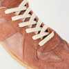 Replica Suede-Trimmed Leather Sneakers - CU Replica Suede-Trimmed Leather Sneakers - CU