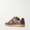 Replica Leather and Suede Sneakers - BK Replica Leather and Suede Sneakers - BK