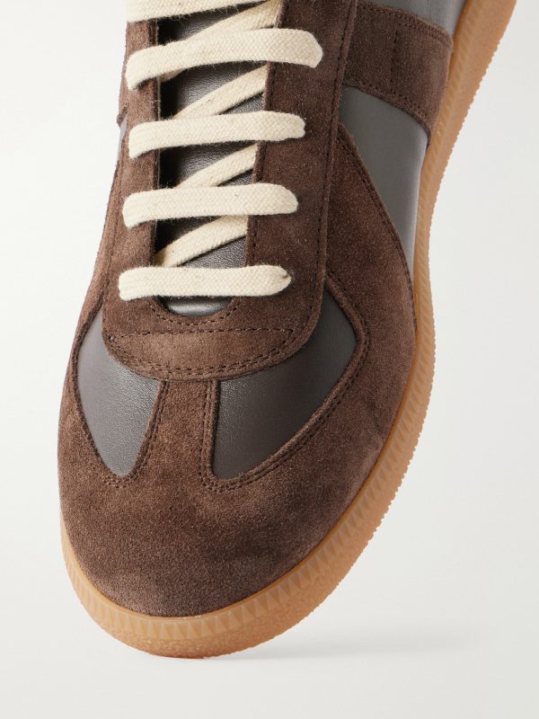 Replica Leather and Suede Sneakers - CU Replica Leather and Suede Sneakers - CU