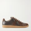 Replica Leather and Suede Sneakers Replica Leather and Suede Sneakers