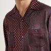 Paisley-Print Satin Shirt - CU
