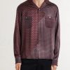 Paisley-Print Satin Shirt - FR