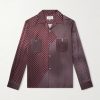 Paisley-Print Satin Shirt