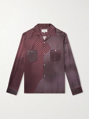 Paisley-Print Satin Shirt Paisley-Print Satin Shirt