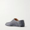Tabi Babouche Split-Toe Suede Slip-ons - BK