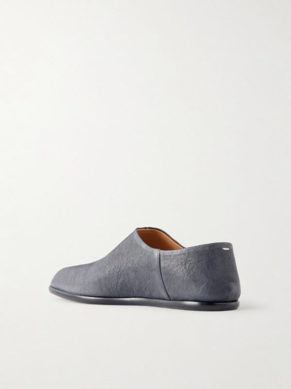 Tabi Babouche Split-Toe Suede Slip-ons - BK