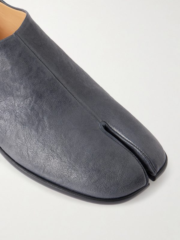 Tabi Babouche Split-Toe Suede Slip-ons - CU