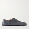 Tabi Babouche Split-Toe Suede Slip-ons