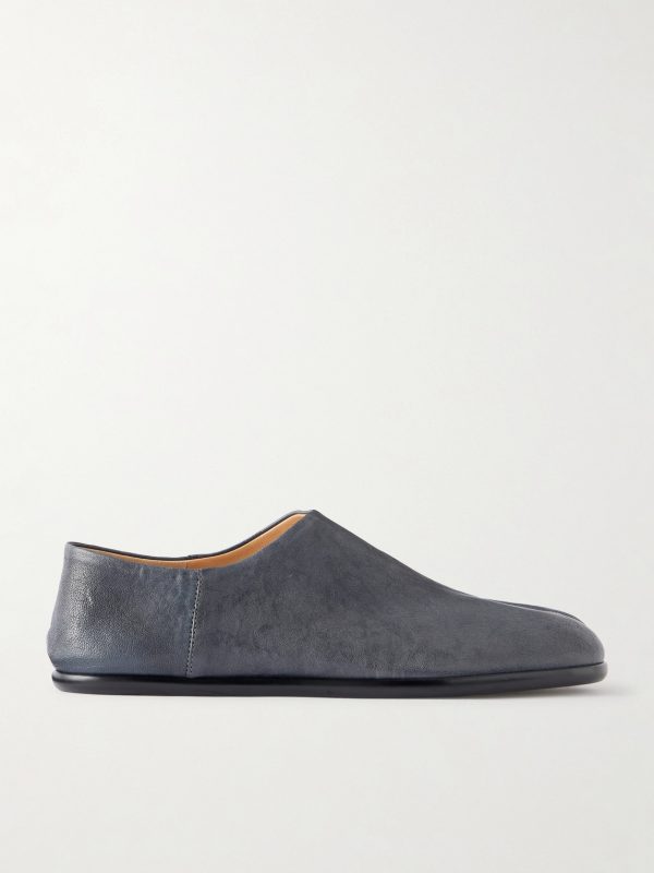 Tabi Babouche Split-Toe Suede Slip-ons