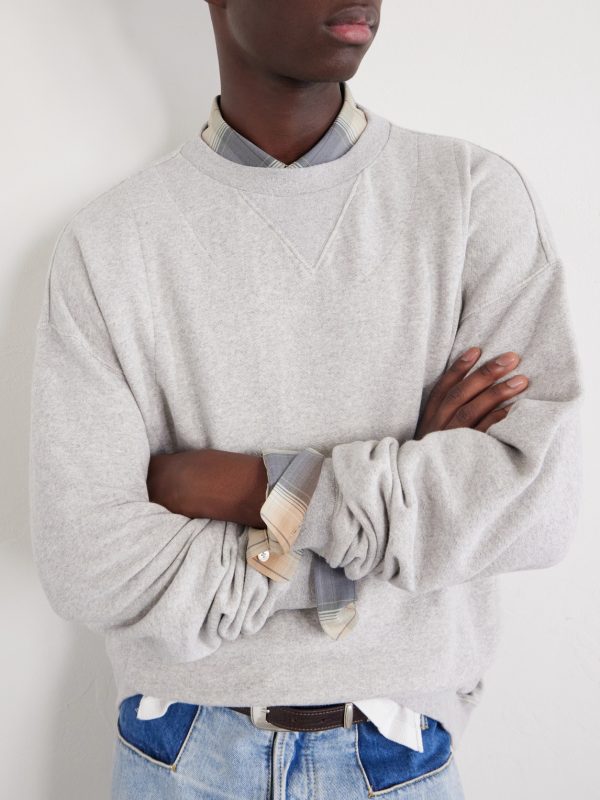 Double Layered Cotton-Fleece Sweatshirt - CU Double Layered Cotton-Fleece Sweatshirt - CU