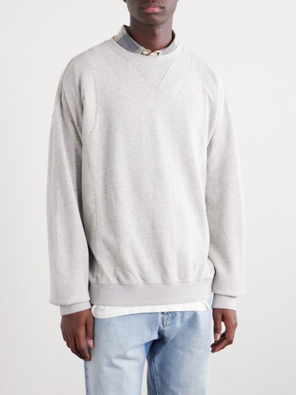 Double Layered Cotton-Fleece Sweatshirt - FR Double Layered Cotton-Fleece Sweatshirt - FR
