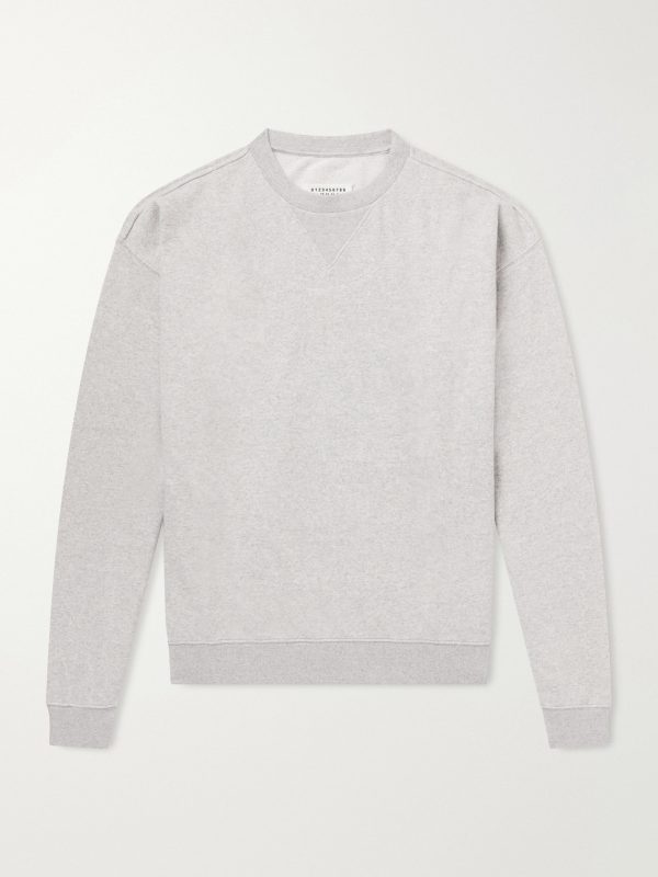 Double Layered Cotton-Fleece Sweatshirt Double Layered Cotton-Fleece Sweatshirt
