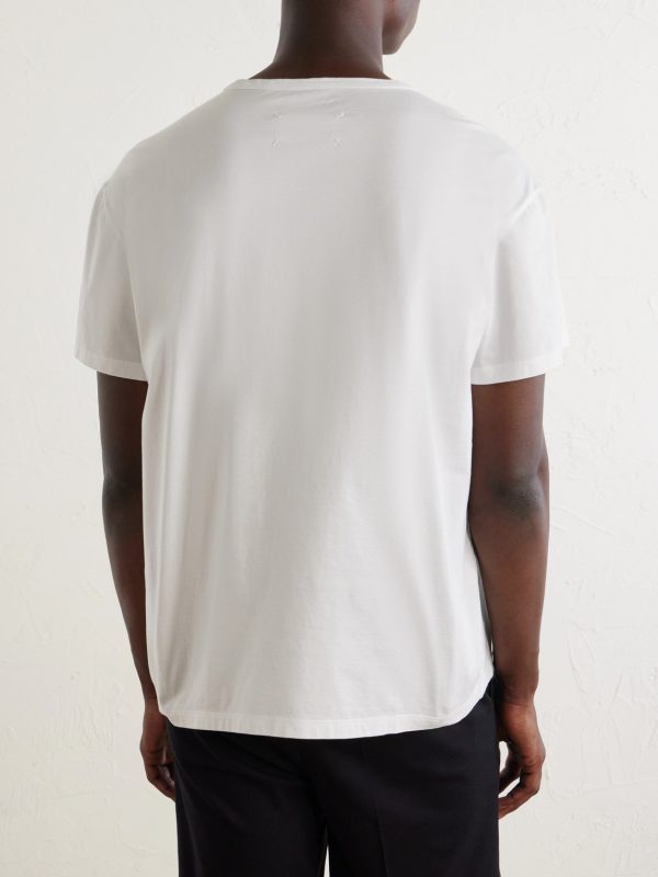 Logo-Embroidered Cotton-Jersey T-Shirt - BK Logo-Embroidered Cotton-Jersey T-Shirt - BK