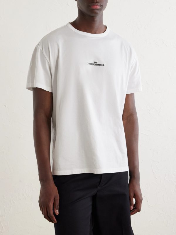 Logo-Embroidered Cotton-Jersey T-Shirt - FR Logo-Embroidered Cotton-Jersey T-Shirt - FR