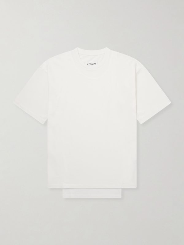 Layered Cotton-Jersey T-Shirt Layered Cotton-Jersey T-Shirt