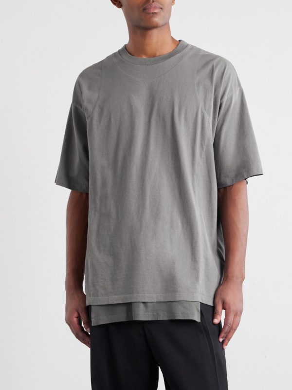 Layered Cotton-Jersey T-Shirt - FR Layered Cotton-Jersey T-Shirt - FR
