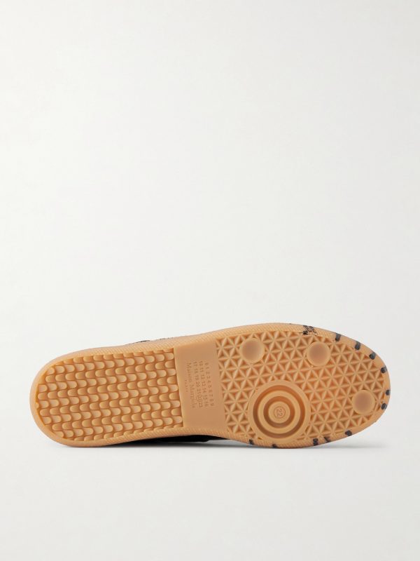 Replica Paint-Splattered Leather Sneakers - E1 Replica Paint-Splattered Leather Sneakers - E1