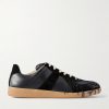 Replica Paint-Splattered Leather Sneakers Replica Paint-Splattered Leather Sneakers